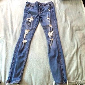 high rise, super skinny hollister classic stretch